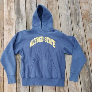 VTG Alfred State SUNY College Hoodie L Thick Warm Faded USA The Cotton Exchange